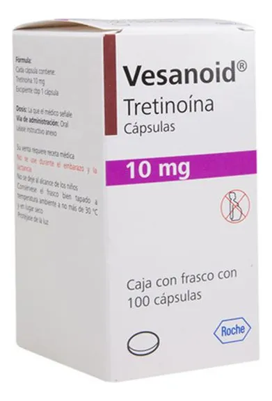 Vesanoid 10 Mg Caja Con 100 Cápsulas